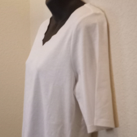 Lemon Way White Scalloped Neck Knit Top - Picture 3 of 13